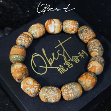 橘靈骨舍利桶珠