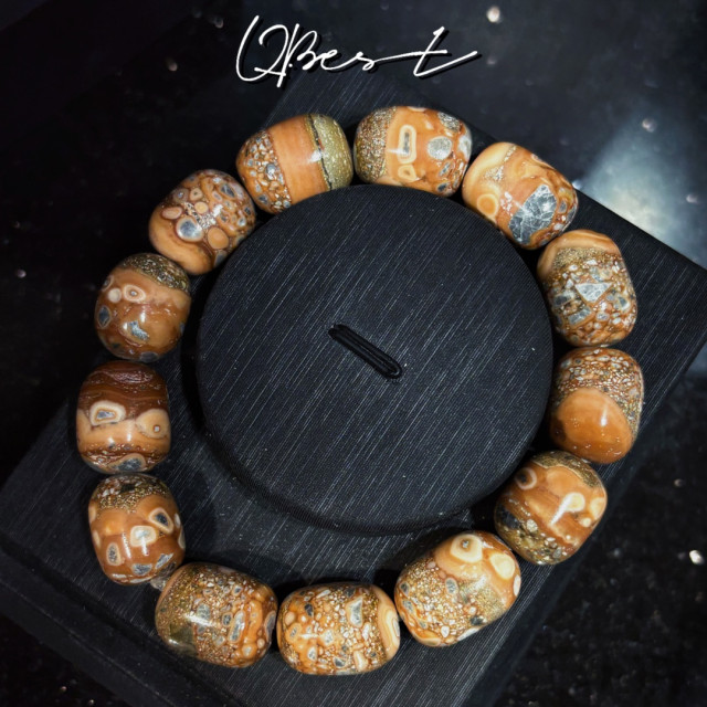 橘靈骨舍利桶珠