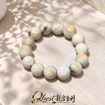 白金鋼魚子舍利手珠 #Q0061